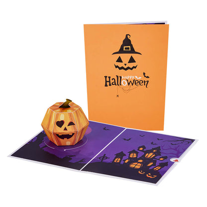 Halloween Pumpkin Pop-Up Card