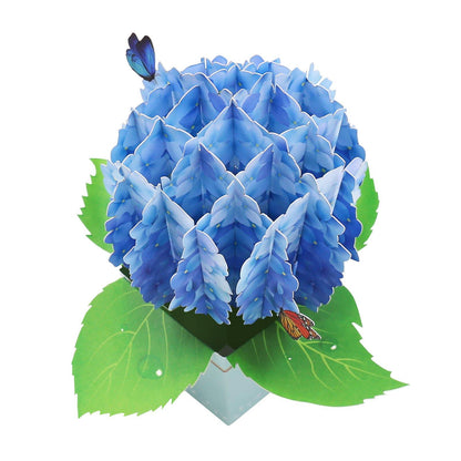 Hydrangea Blossom Pop-Up Card