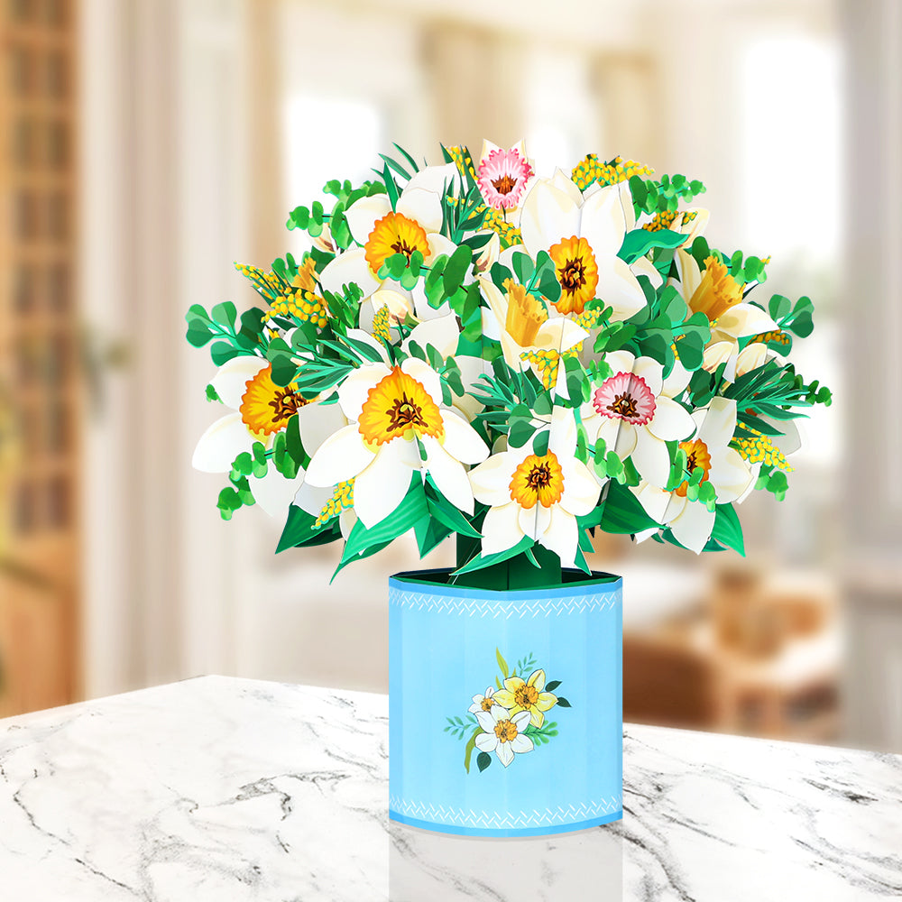 Daffodil Pop-up Flower Bouquet