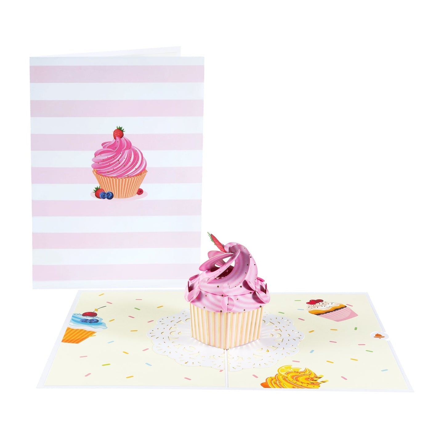 Strawberry Cupcake Pop-Up Card