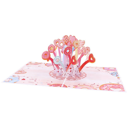 Sweet Donuts Pop-Up Card