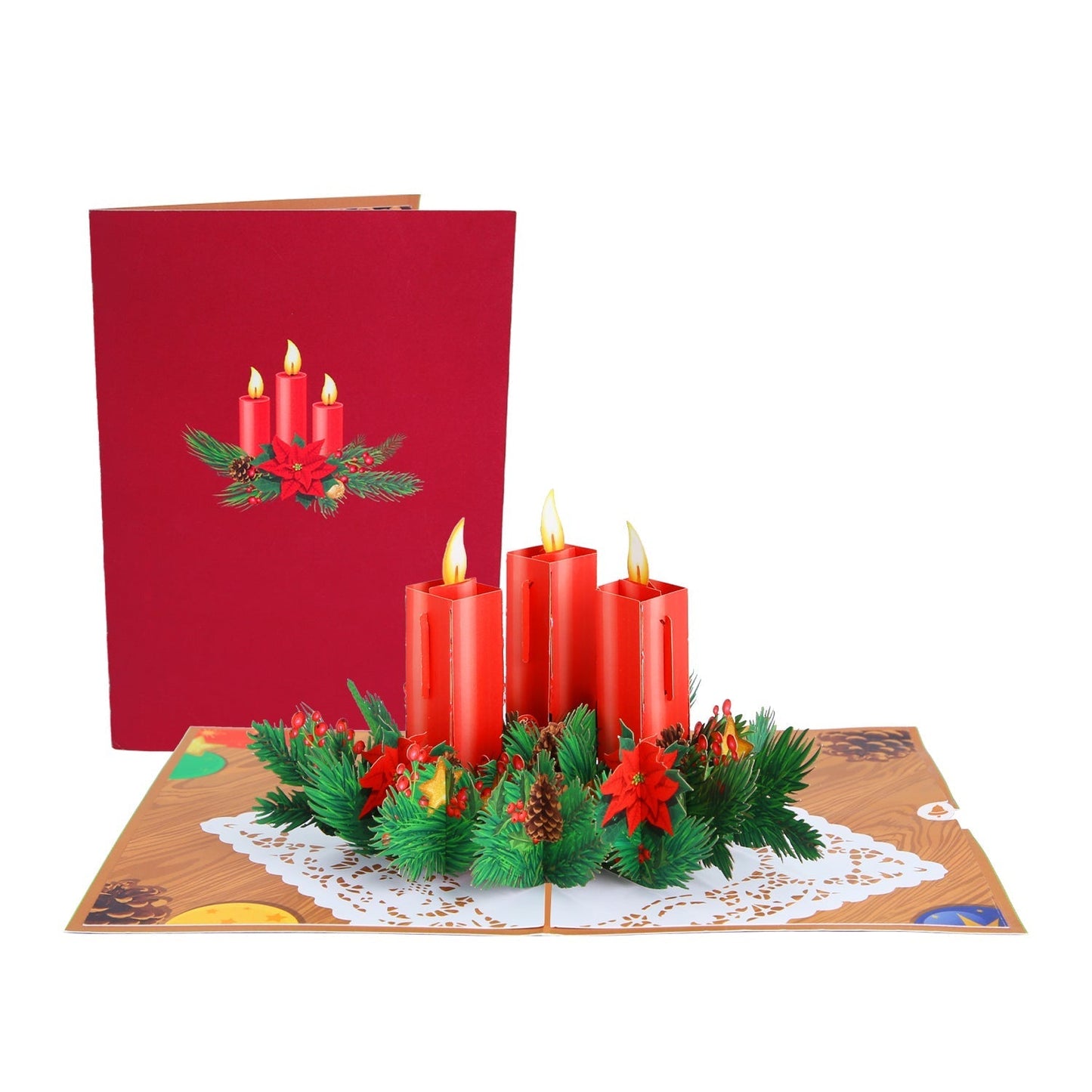 Christmas Candle Pop-Up Card