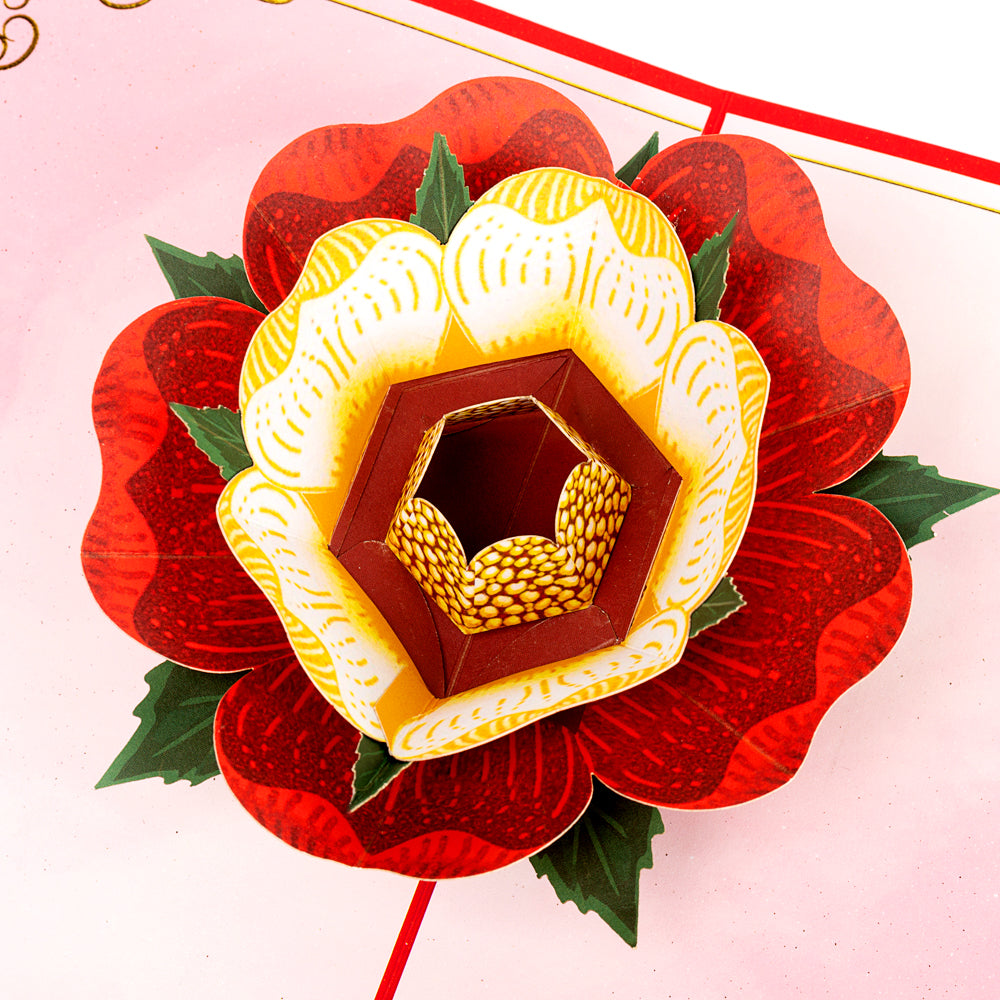 Tudor Rose Pop-Up Card