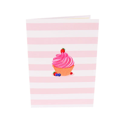 Strawberry Cupcake Pop-Up Card