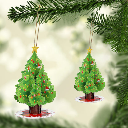 Pop-Up Christmas Tree Ornament Set 5 Pcs