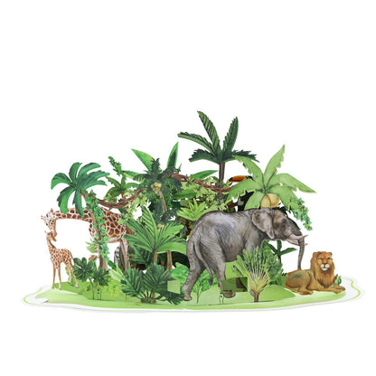 Jungle Animals Pop-Up Card