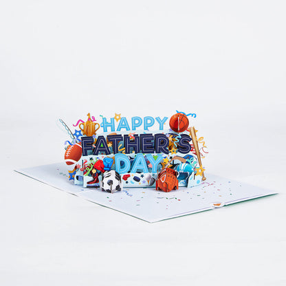 Happy Father's Day Sports Pop-up Card