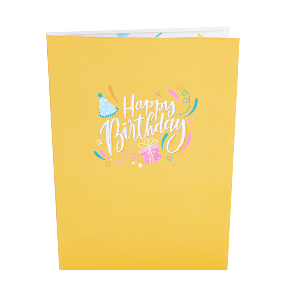 Lights & Music Birthday Teddy Bear Pop-Up Card