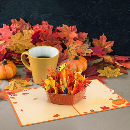 Pumpkin Basket Pop-Up Card