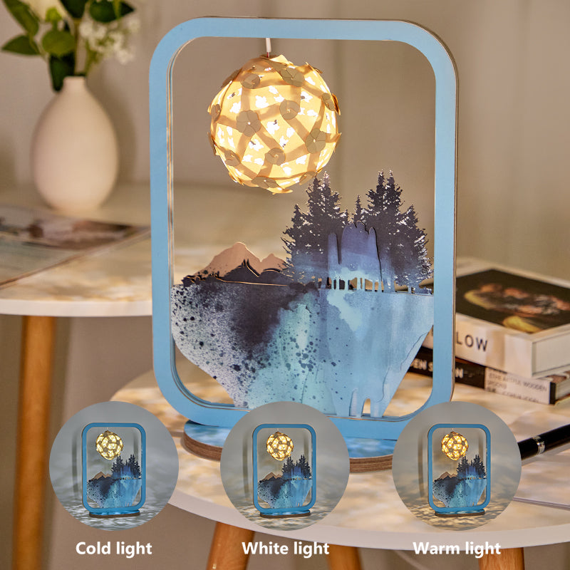 3d-paper-carving-lamp-blue-forest-3d-paper-carving-night-lights