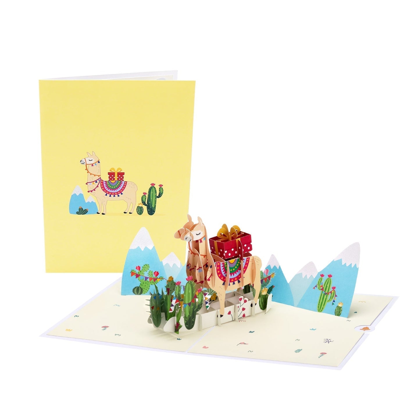 Happy Llama Pop-Up Card