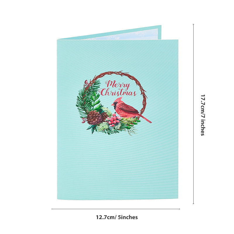 Holiday Cardinal Card with Ornament