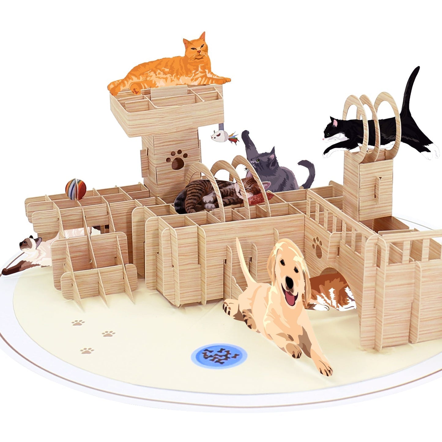 Cat Tree Pop-Up Card