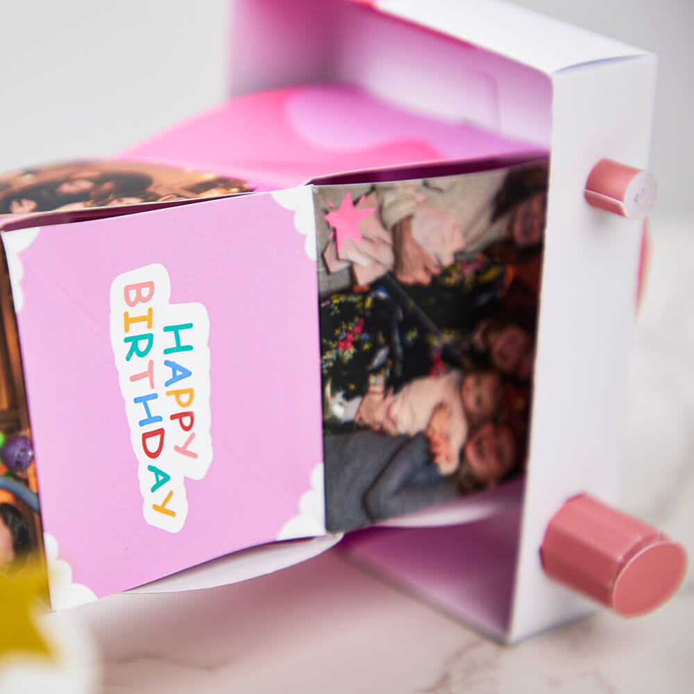 Custom Paper Photo Album Magic Spiral Cube Camera Box