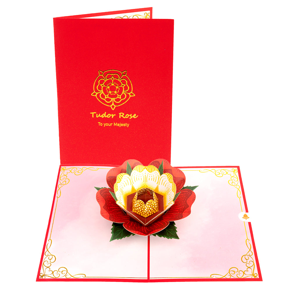 Tudor Rose Pop-Up Card