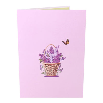 Lilac Gift Box 3D Card