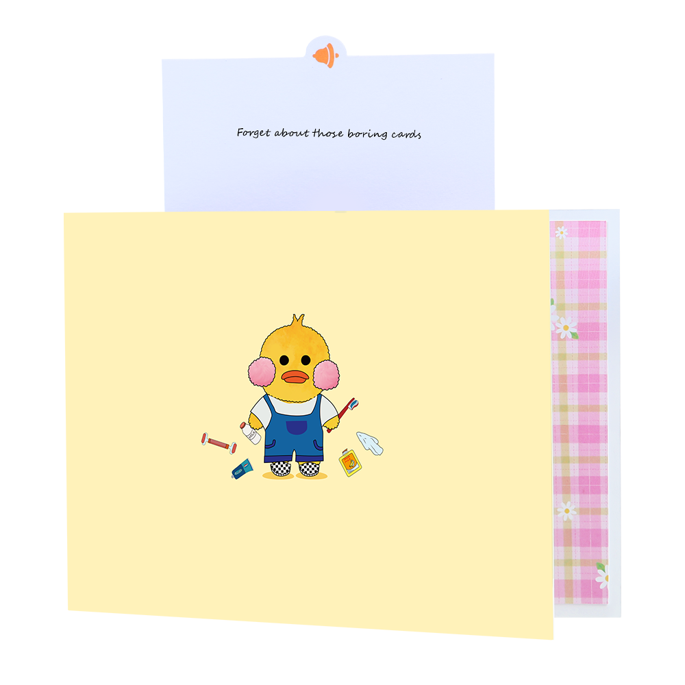 Paper Duck Pop-Up Card