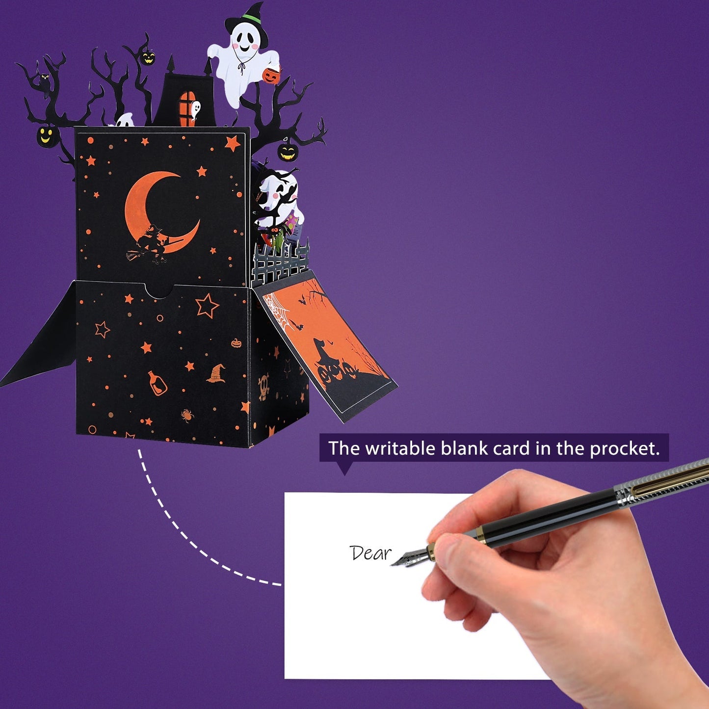 Halloween Witch Pop-Up Card