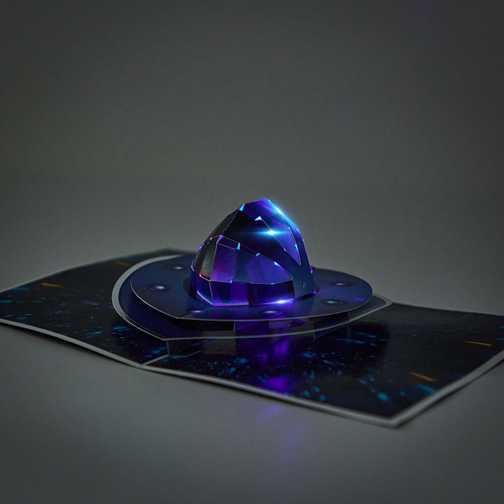 UFO 3D Pop Up Cards With Light