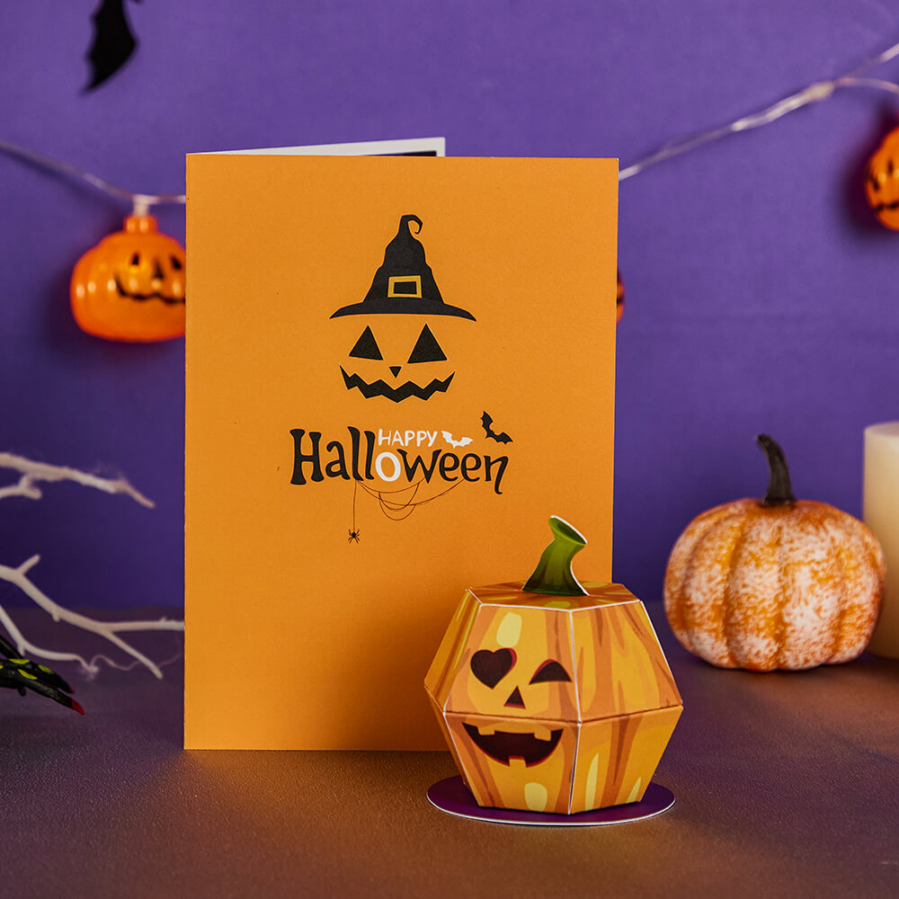 Halloween Pumpkin Pop-Up Card