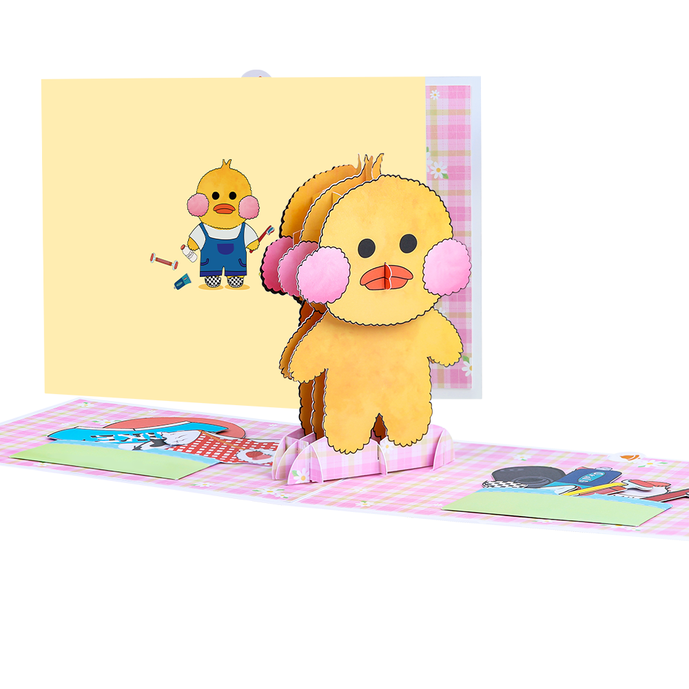 Paper Duck Pop-Up Card