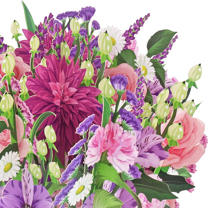 Purple Extravagance Flower Bouquet