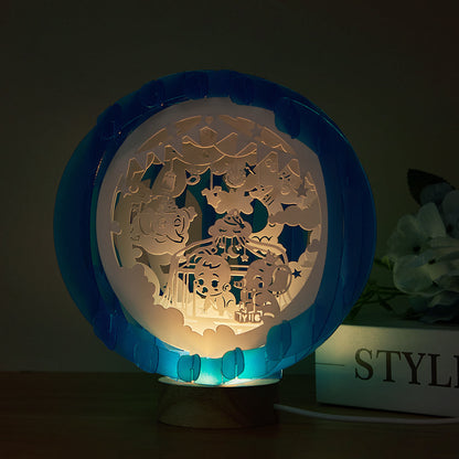 Baby Shower Globe Popup Light for Boy