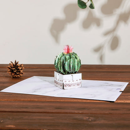 Ball-shaped Cactus Pop-Up Card