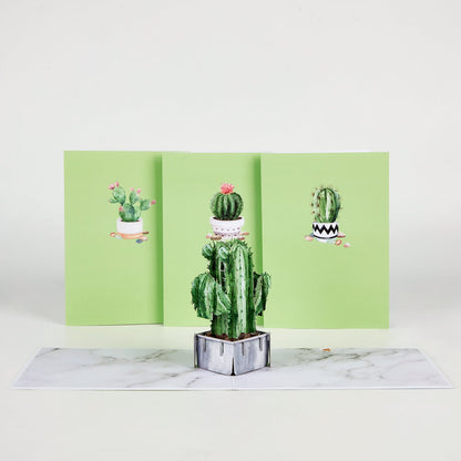 Cactus Pop-Up Cards（4-pack）