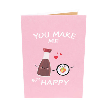 Sushi and Soy Pop-Up Card