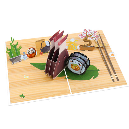 Sushi and Soy Pop-Up Card