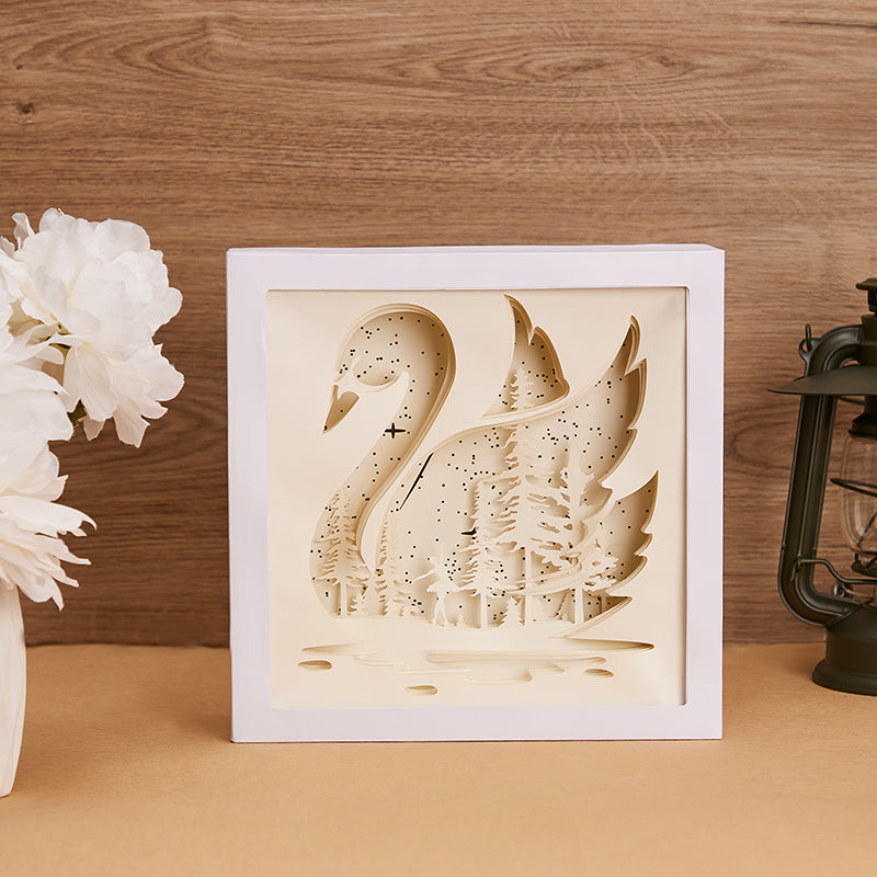     Swan3DPaperCutLightBox3