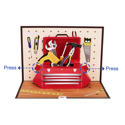 Toolbox Father's Day Pop-Up Card