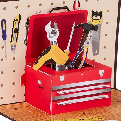 Toolbox Father's Day Pop-Up Card