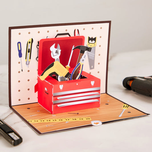 Toolbox Father's Day Pop-Up Card