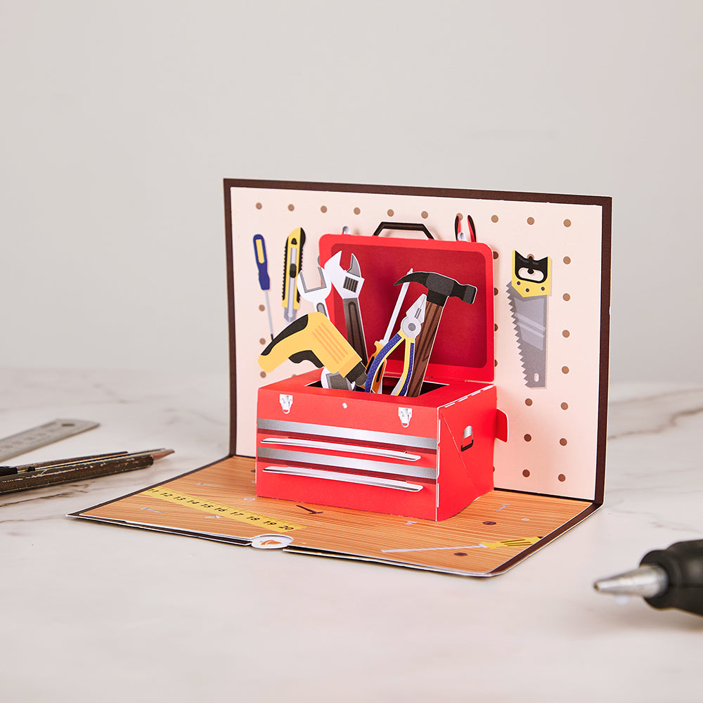 Toolbox Father's Day Pop-Up Card