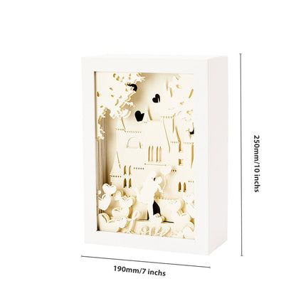 Valentine's Day 3D Paper Cut Light Box