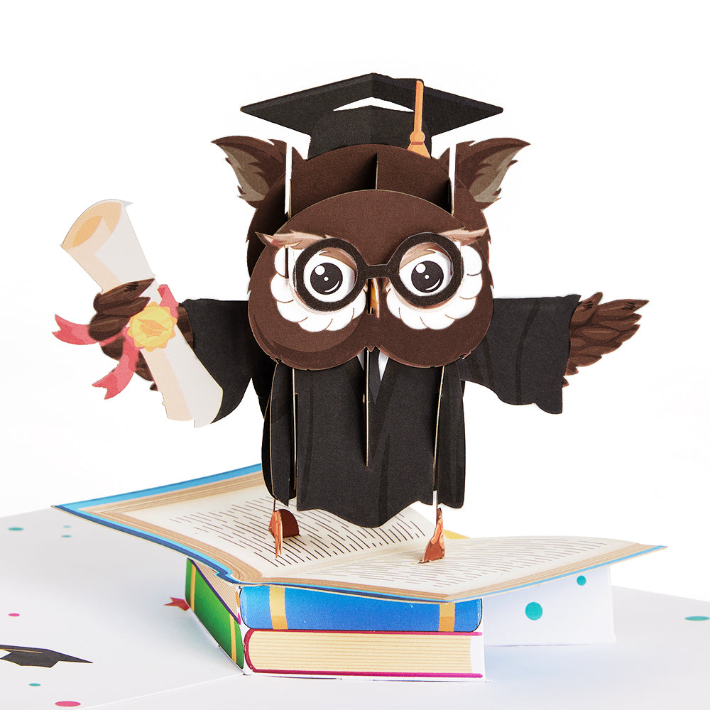 Wise Owl Graduation Pop-up  Card