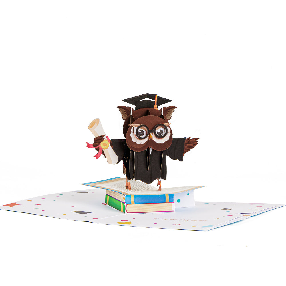 Wise Owl Graduation Pop-up  Card