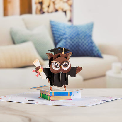 Wise Owl Graduation Pop-up  Card