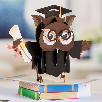 Wise Owl Graduation Pop-up  Card