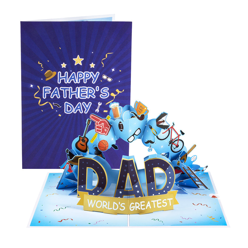 World's Greatest Dad Pop Up Card