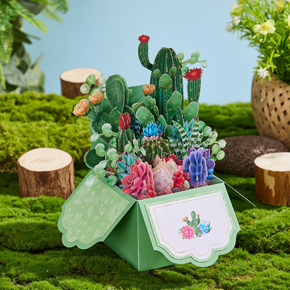 Cactus Pop Up Box Card