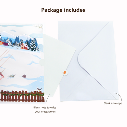 Northern Cardinals and Mailbox Pop-Up Card