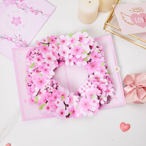 Cherry Blossom Pop Up Card