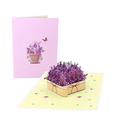 Lilac Gift Box 3D Card