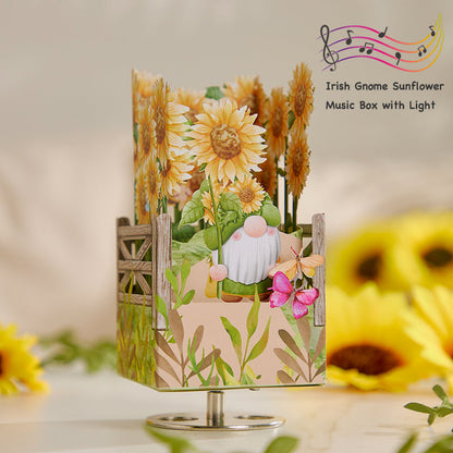 gnome-sunflower-3d-paper-music-box-