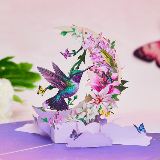 hummingbird-flower-pop-up-card