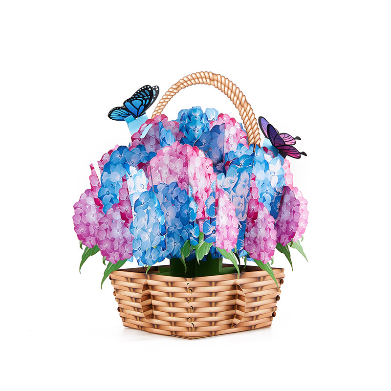 Nantucket Hydrangeas Flower Basket