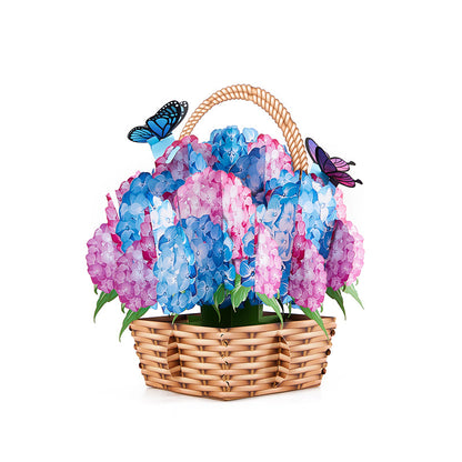 Nantucket Hydrangeas Flower Basket